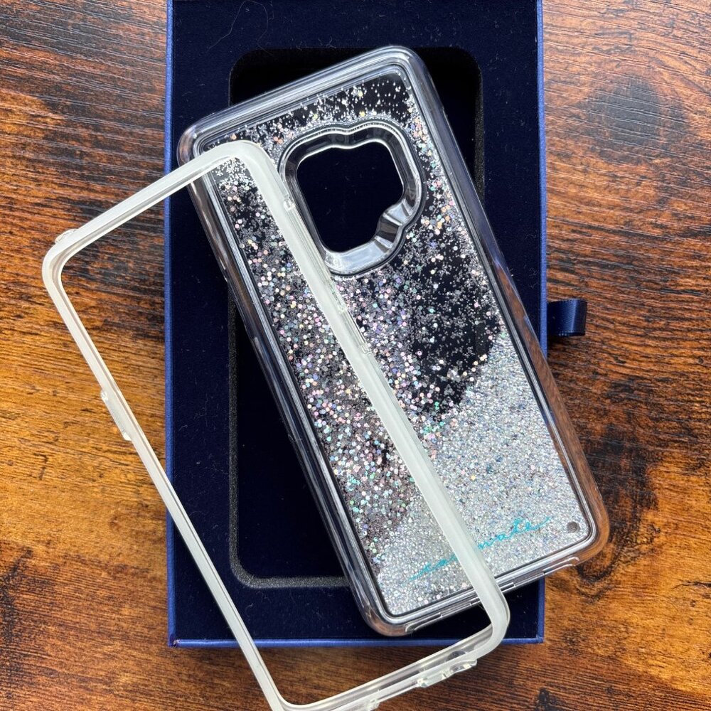 Swarovski Crystal Samsung Galaxy S9 Case Clear Glitter Back Protective Cover In - Picture 3 of 10